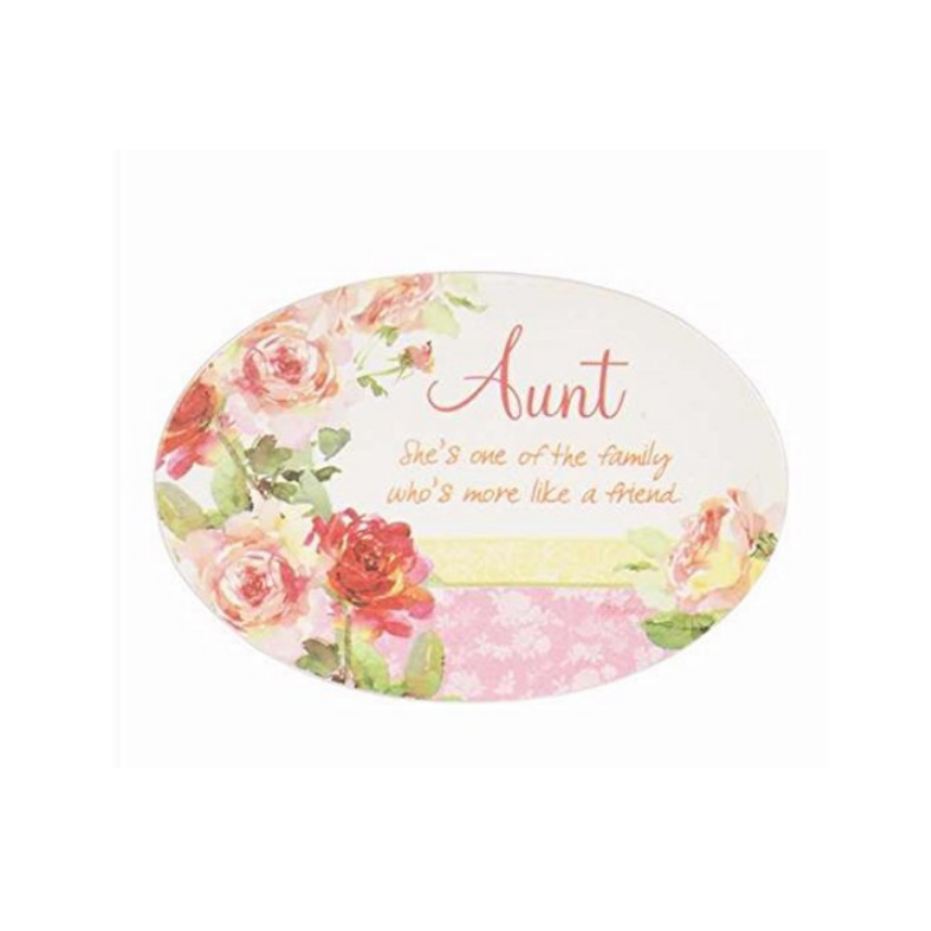 Carson Home Accents You Are Loved Aunt Mini Plate