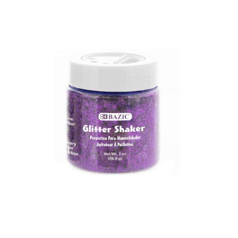 BAZIC 56.6g / 2oz Primary Colour Glitter Shaker